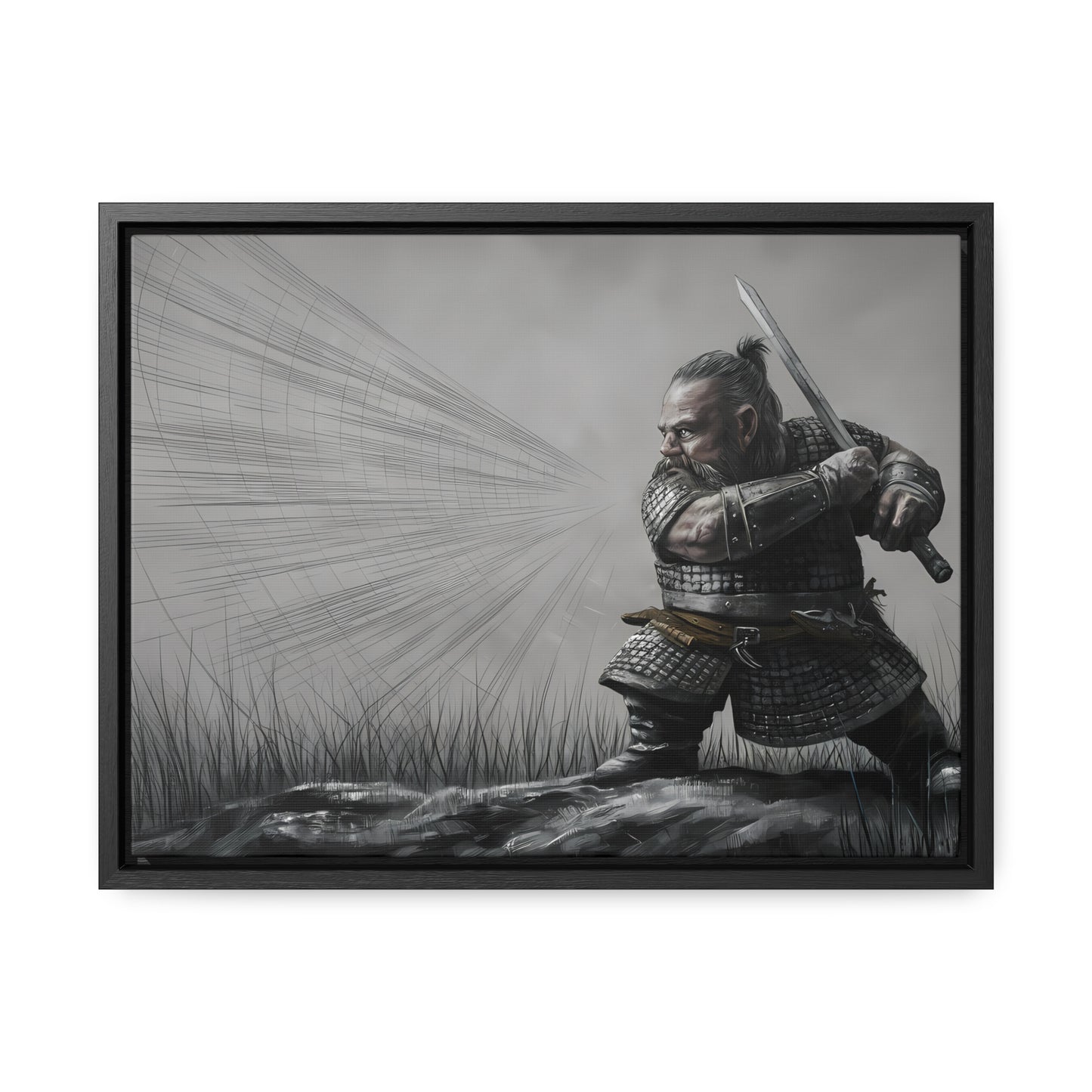 Defender of the Grey Plains - Gallery Canvas Wraps, Horizontal Frame