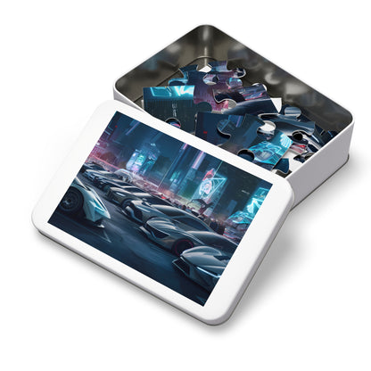 Neon Nights: Supercar Showdown - Jigsaw Puzzle (30, 110, 252, 500,1000-Piece)