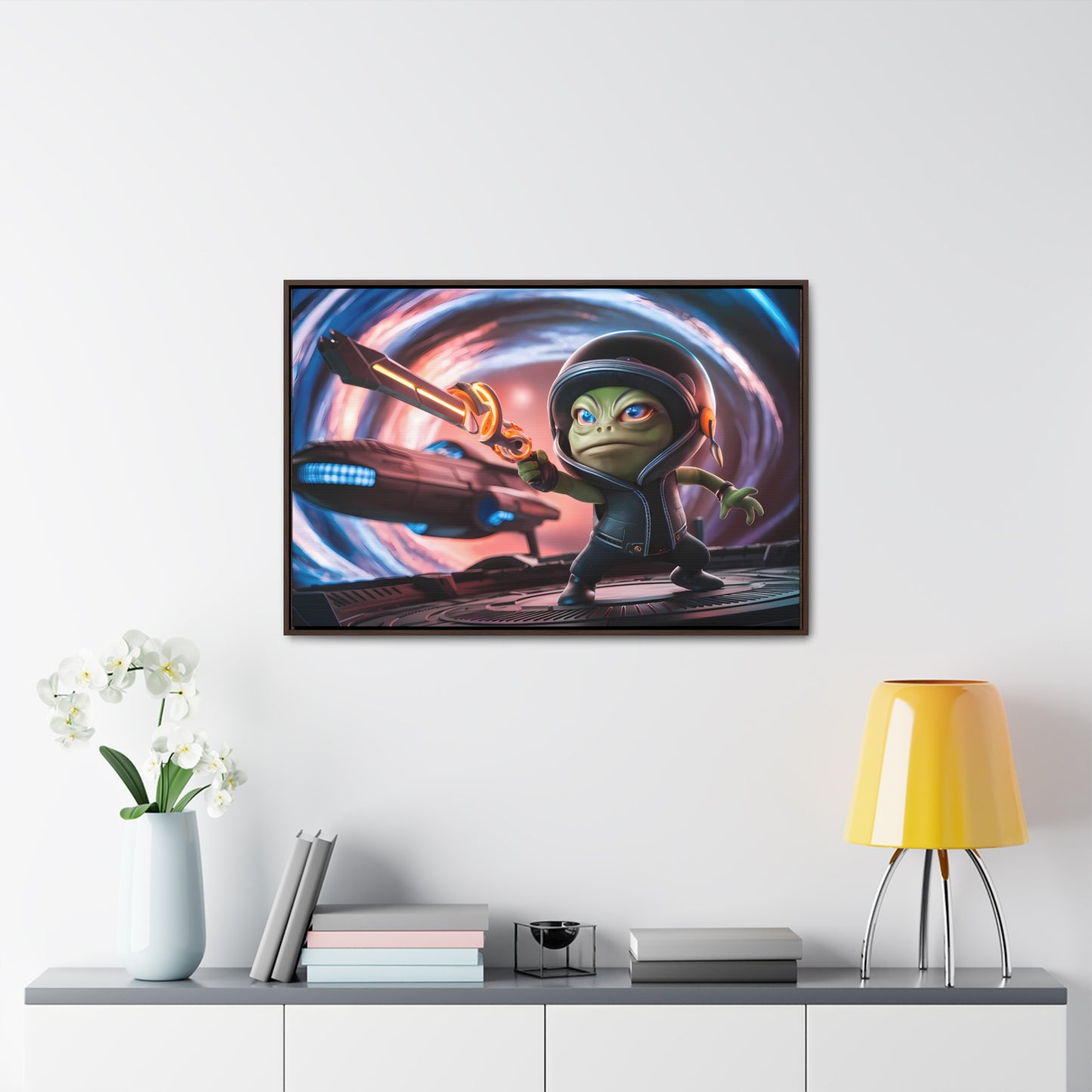 Galactic Guardian: Defender of the Stars - Gallery Canvas Wraps, Horizontal Frame
