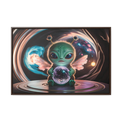 Guardian of the Cosmic Crystal - Gallery Canvas Wraps, Horizontal Frame