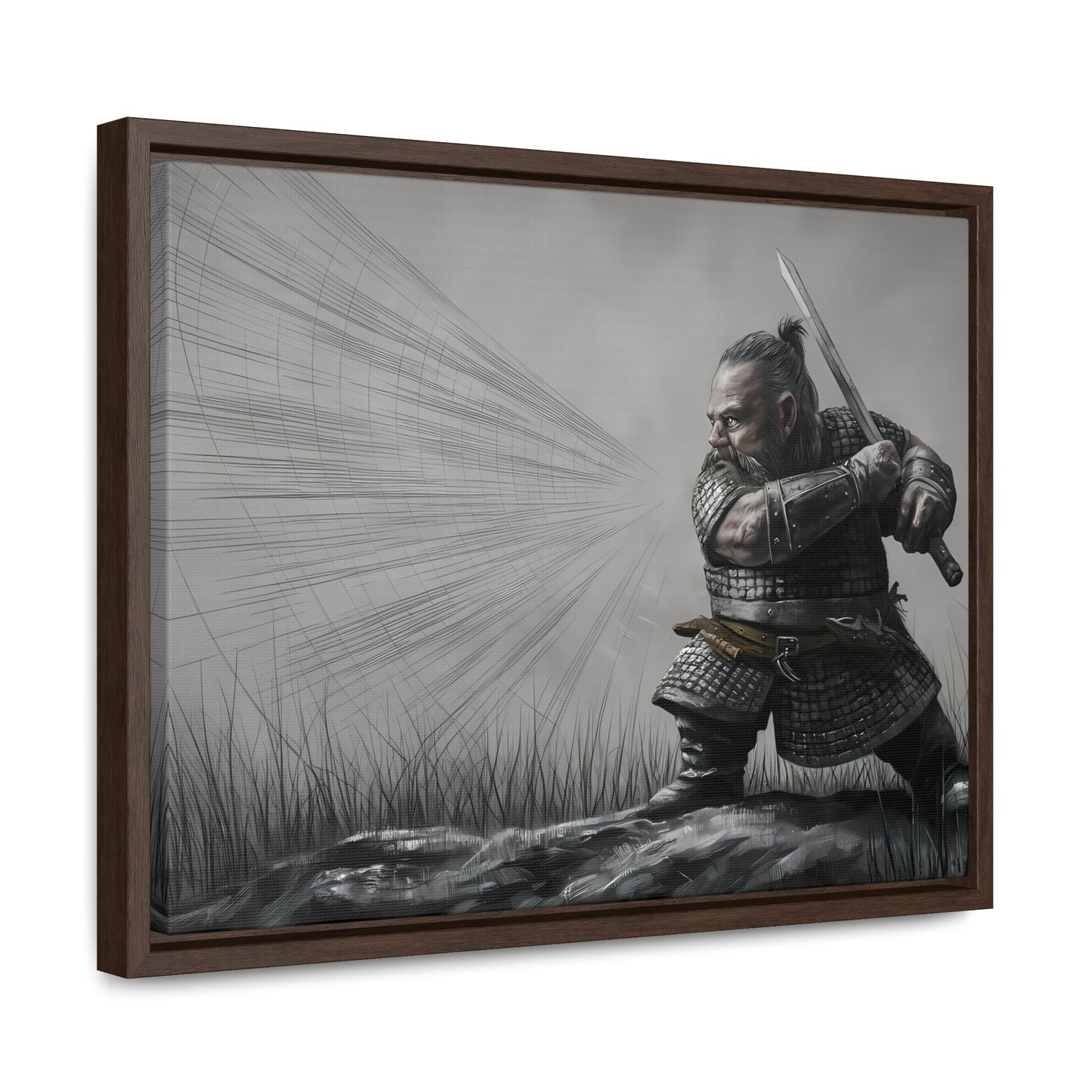 Defender of the Grey Plains - Gallery Canvas Wraps, Horizontal Frame