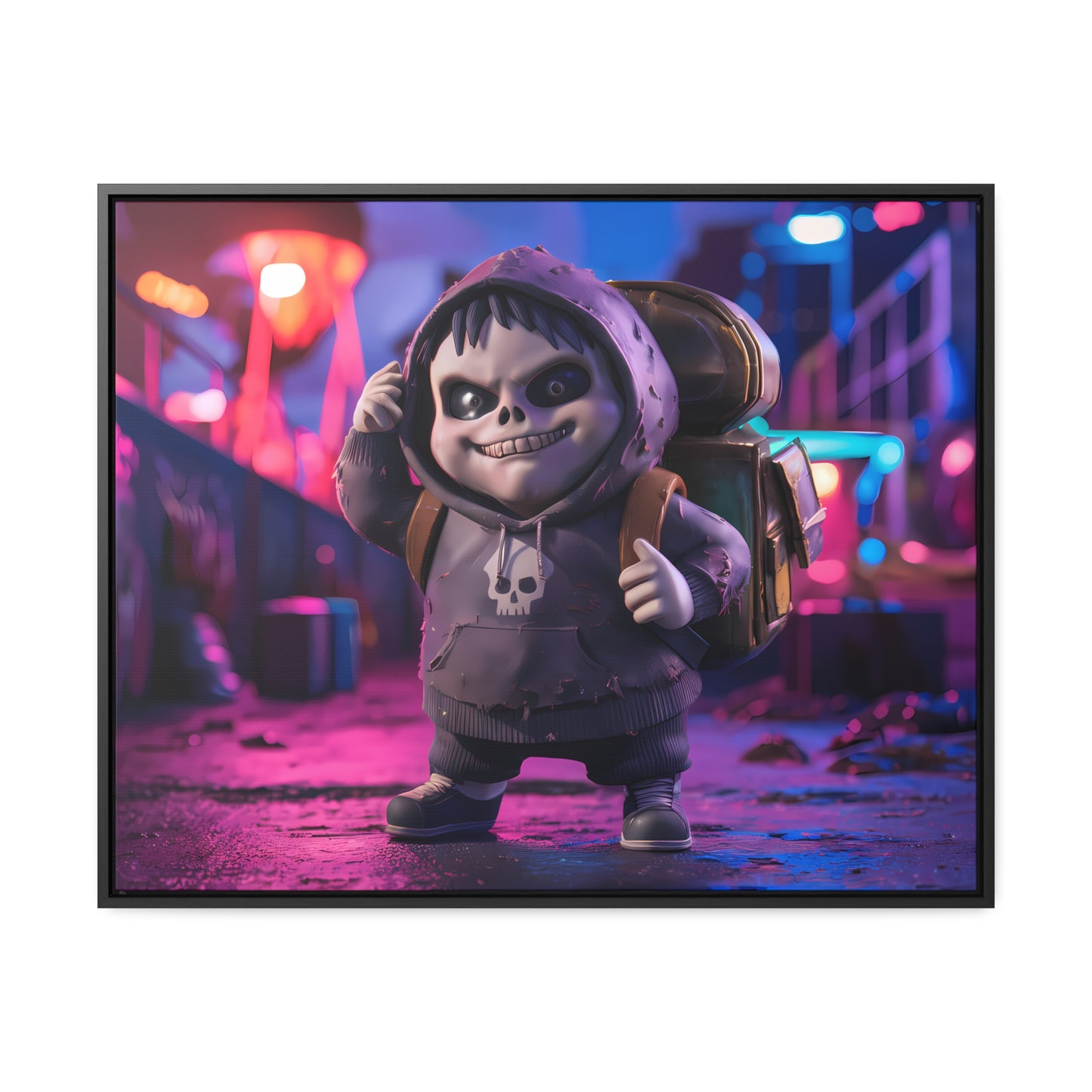 Midnight Mischief - Gallery Canvas Wraps, Horizontal Frame