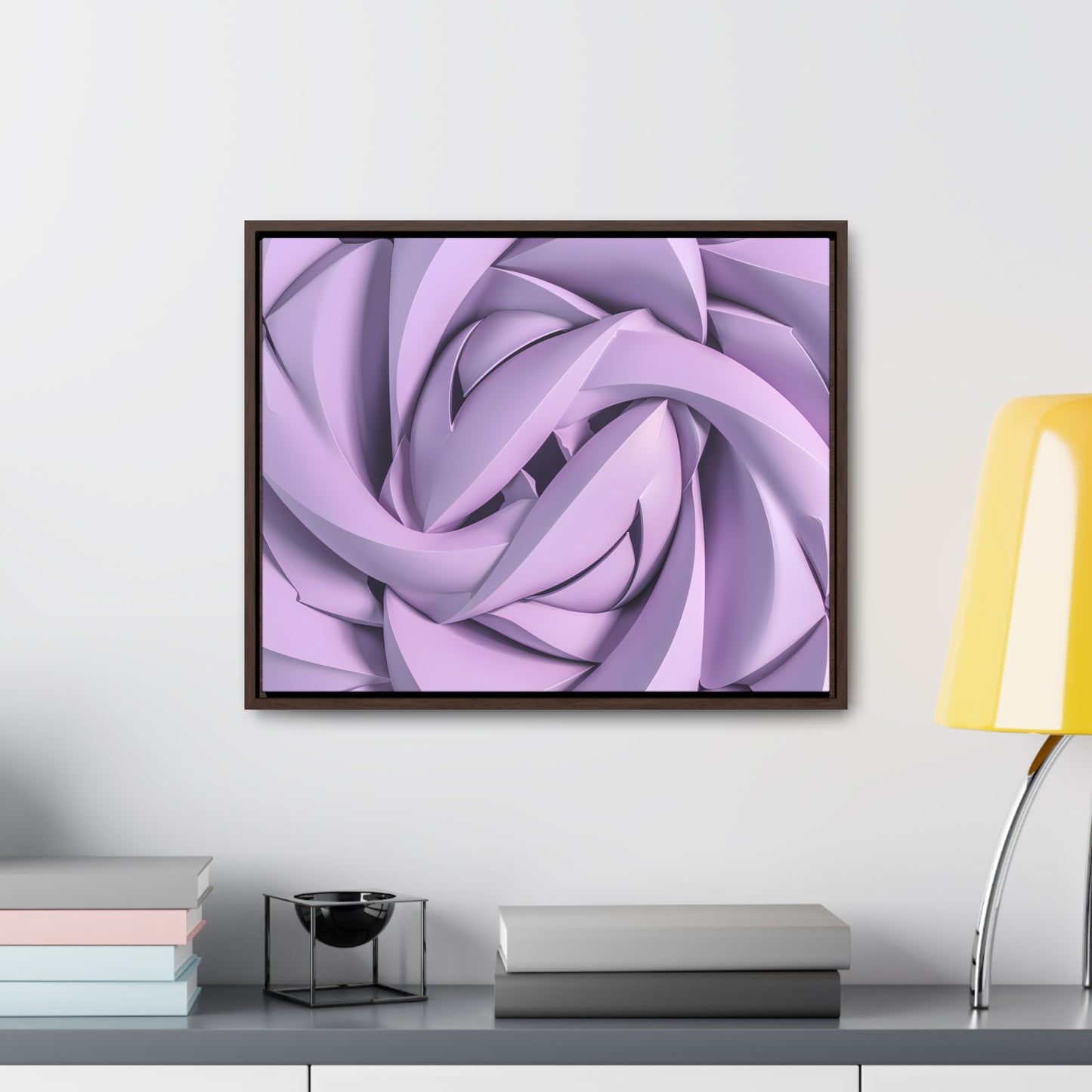 Spiral Petals - Gallery Canvas Wraps, Horizontal Frame