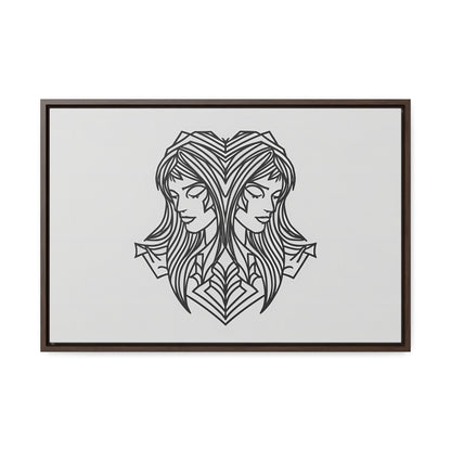 Dual Reflections - Gallery Canvas Wraps, Horizontal Frame