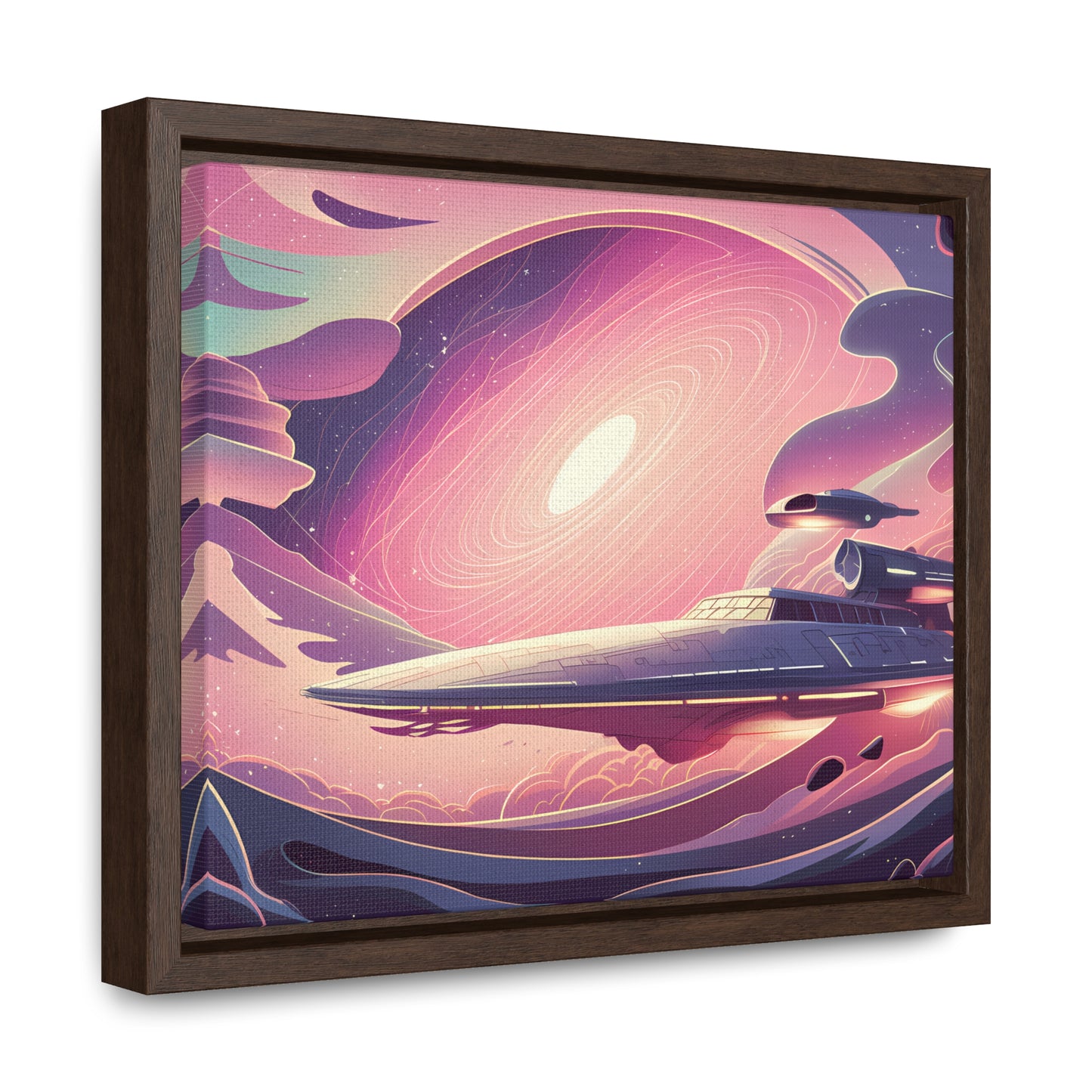 Voyage Through the Cosmic Vortex - Gallery Canvas Wraps, Horizontal Frame
