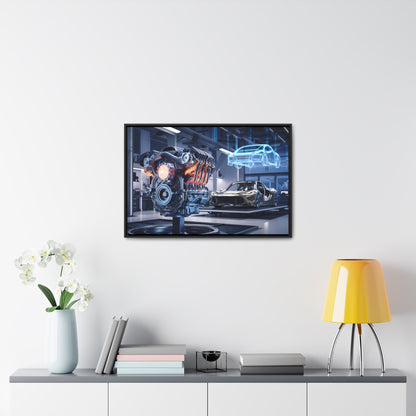 "Cutting-Edge Automotive Engineering" - Gallery Canvas Wraps, Horizontal Frame