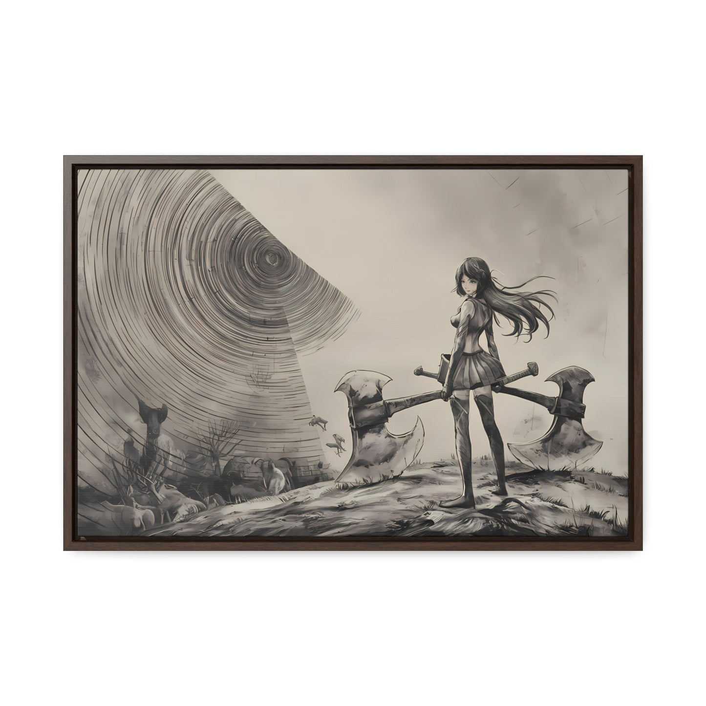 Echoes of the Abyss - Gallery Canvas Wraps, Horizontal Frame