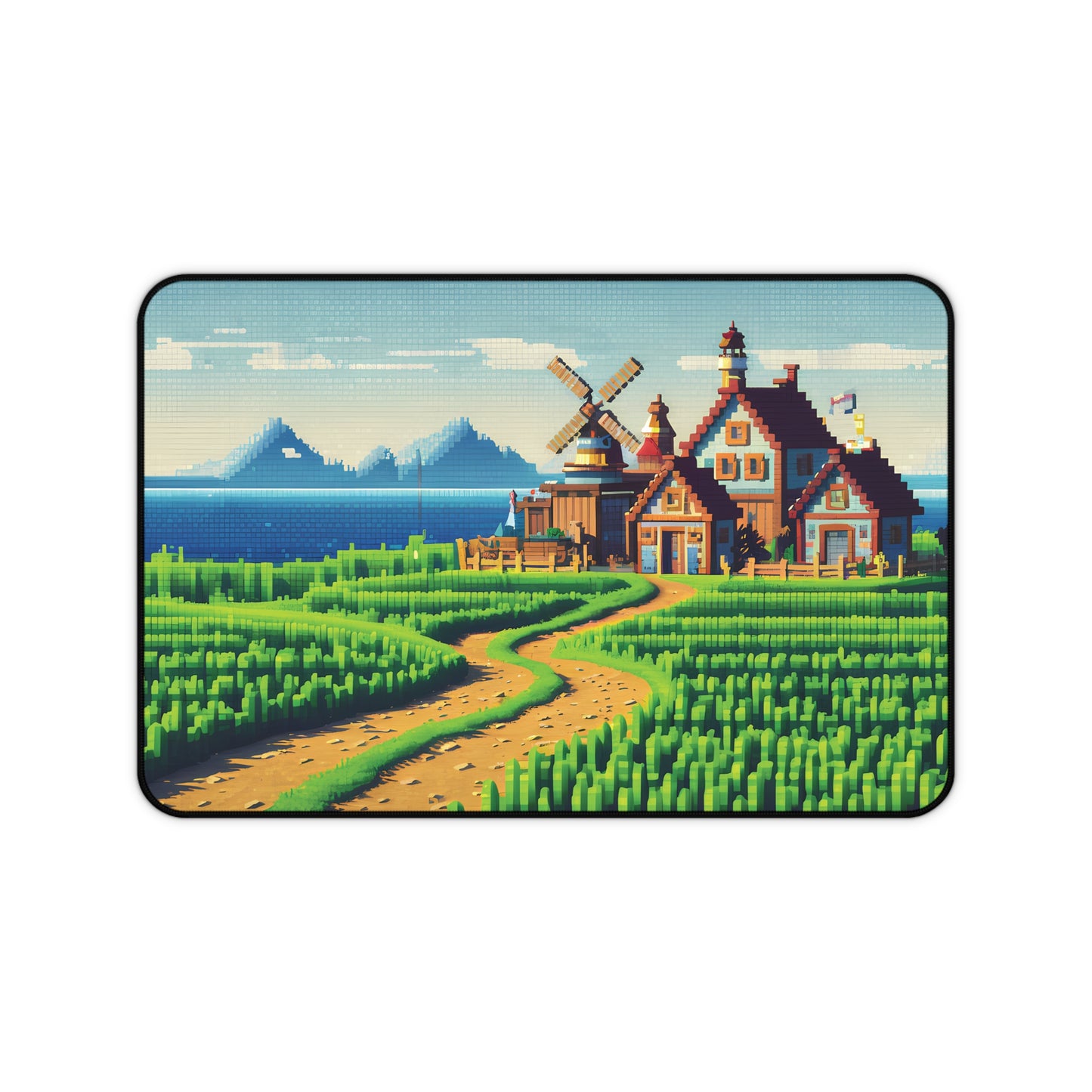 Pixel farming Village - Desk Mat