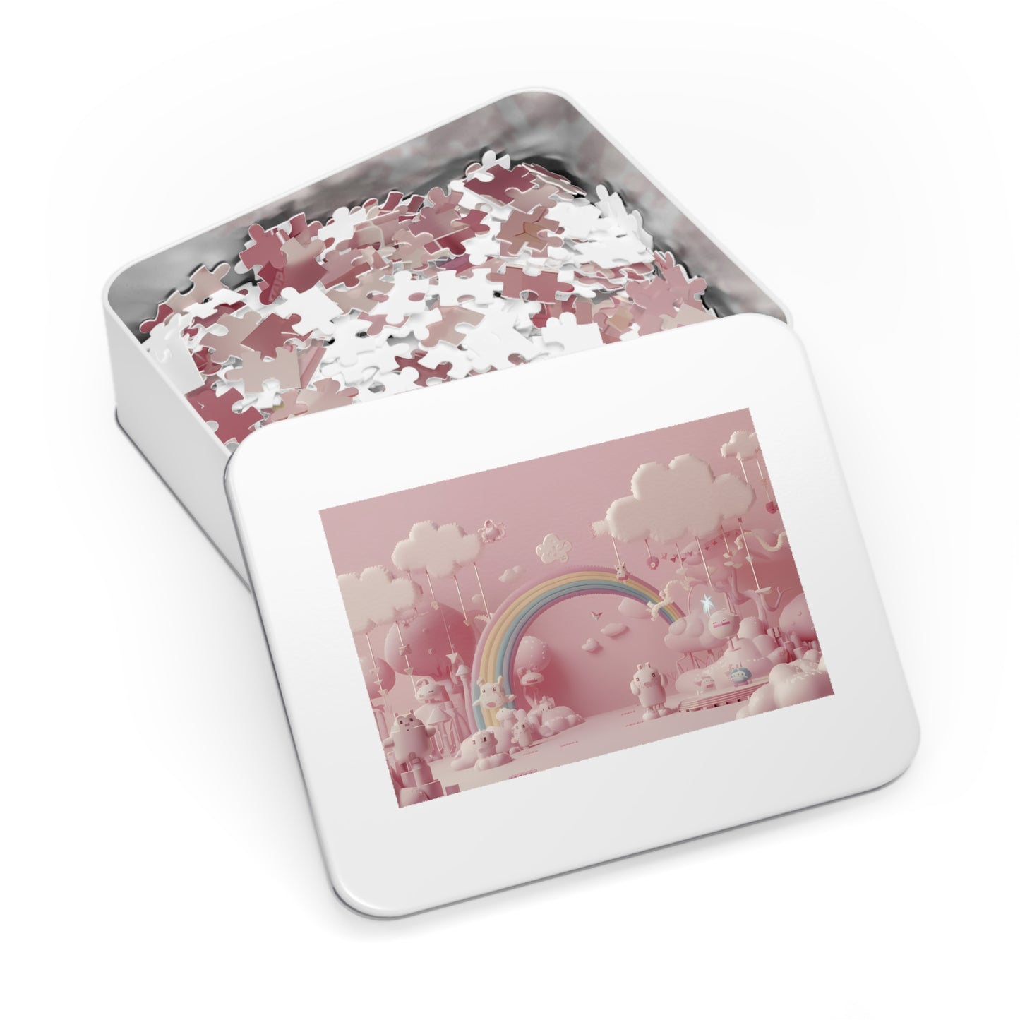 Whimsical Dreamscape of Pink Bliss - Jigsaw Puzzle (30, 110, 252, 500,1000-Piece)