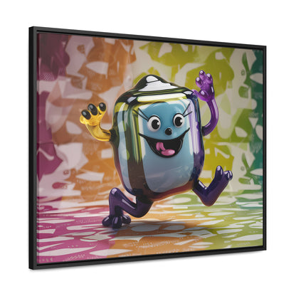 Bubbly Joy in Glass Form - Gallery Canvas Wraps, Horizontal Frame