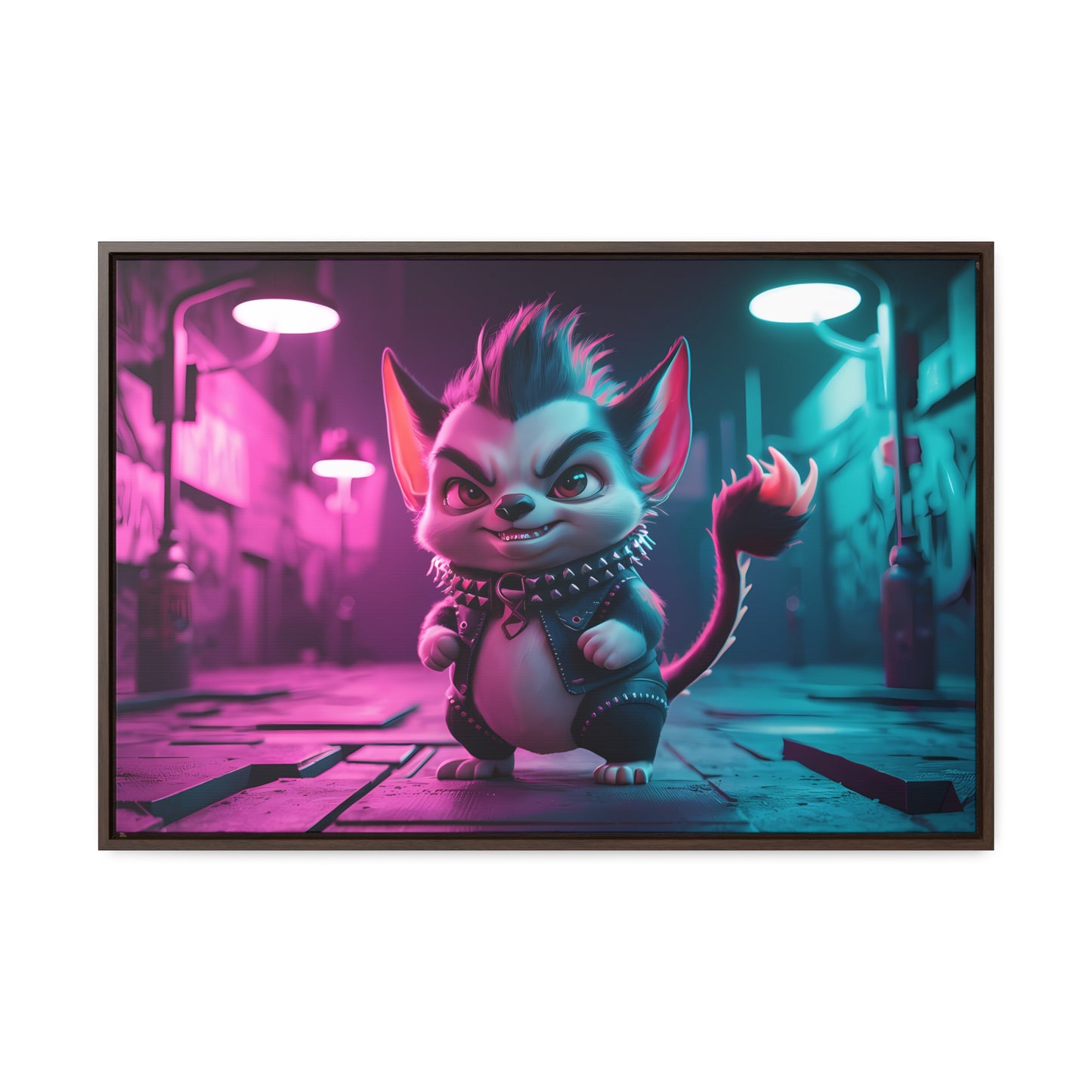 Punk Alley Prowler - Gallery Canvas Wraps, Horizontal Frame
