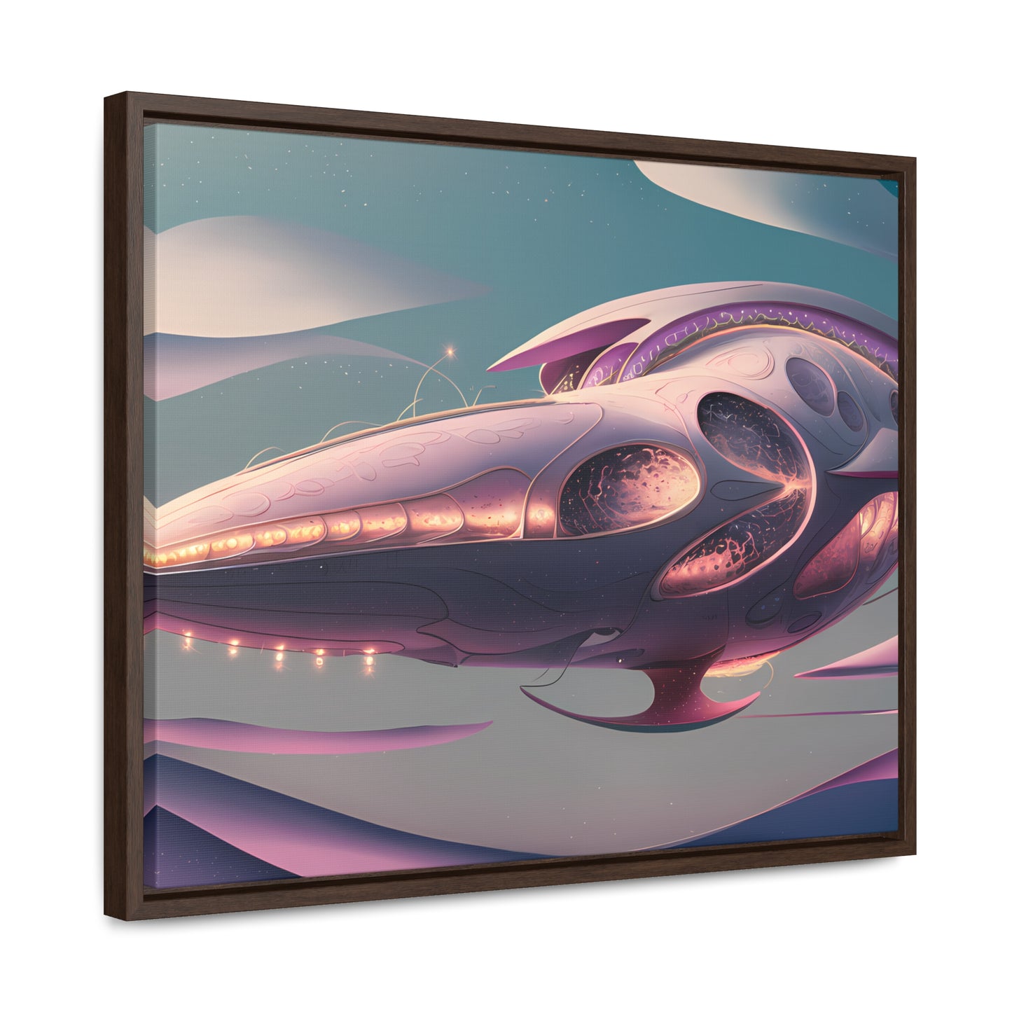 Voyage of the Celestial Whale - Gallery Canvas Wraps, Horizontal Frame