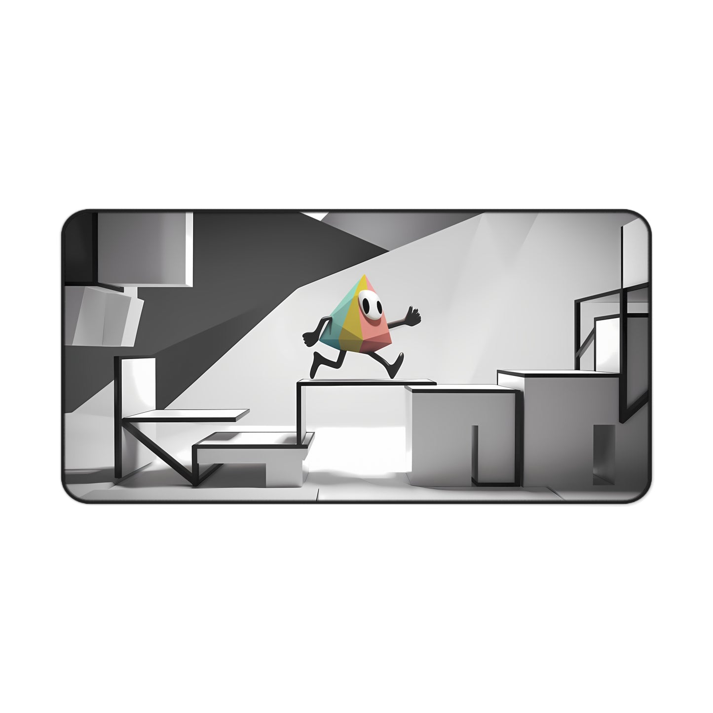 The Pyramid's Leap - Desk Mat