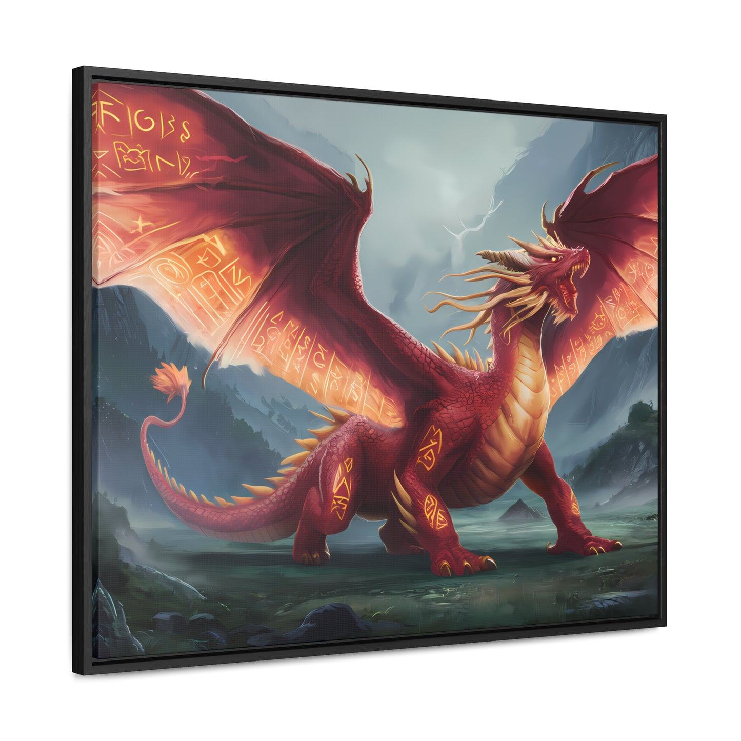 The Inferno Guardian - Gallery Canvas Wraps, Horizontal Frame