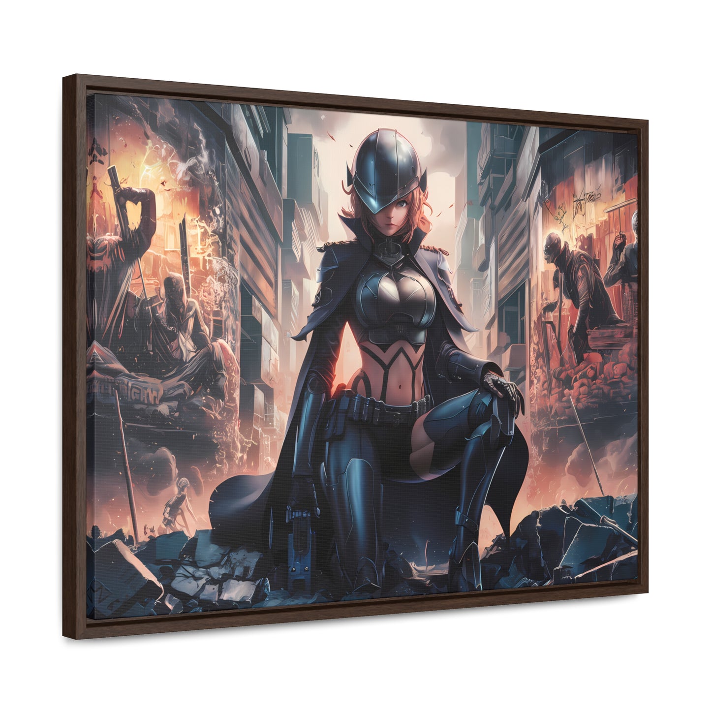 "Shadow of the Resistance" - Gallery Canvas Wraps, Horizontal Frame