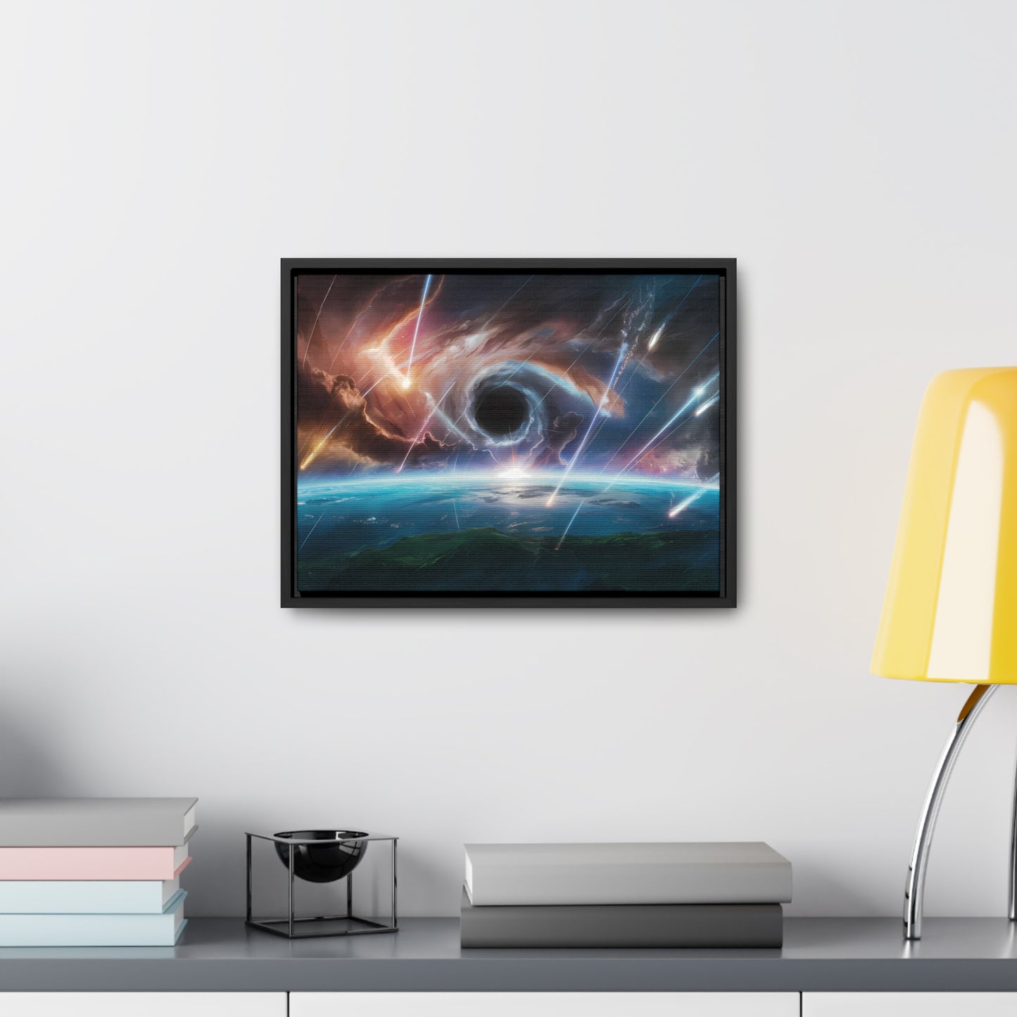 "The Eye of the Cosmic Storm" - Gallery Canvas Wraps, Horizontal Frame