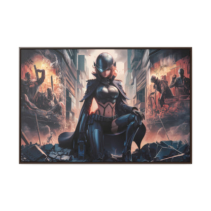 "Shadow of the Resistance" - Gallery Canvas Wraps, Horizontal Frame