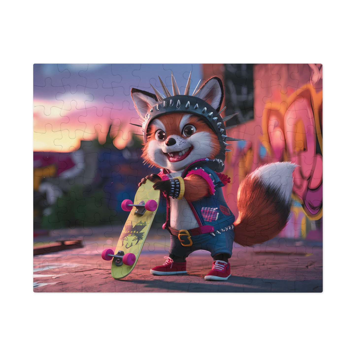 Punk Panda Skater - Jigsaw Puzzle (30, 110, 252, 500,1000-Piece)