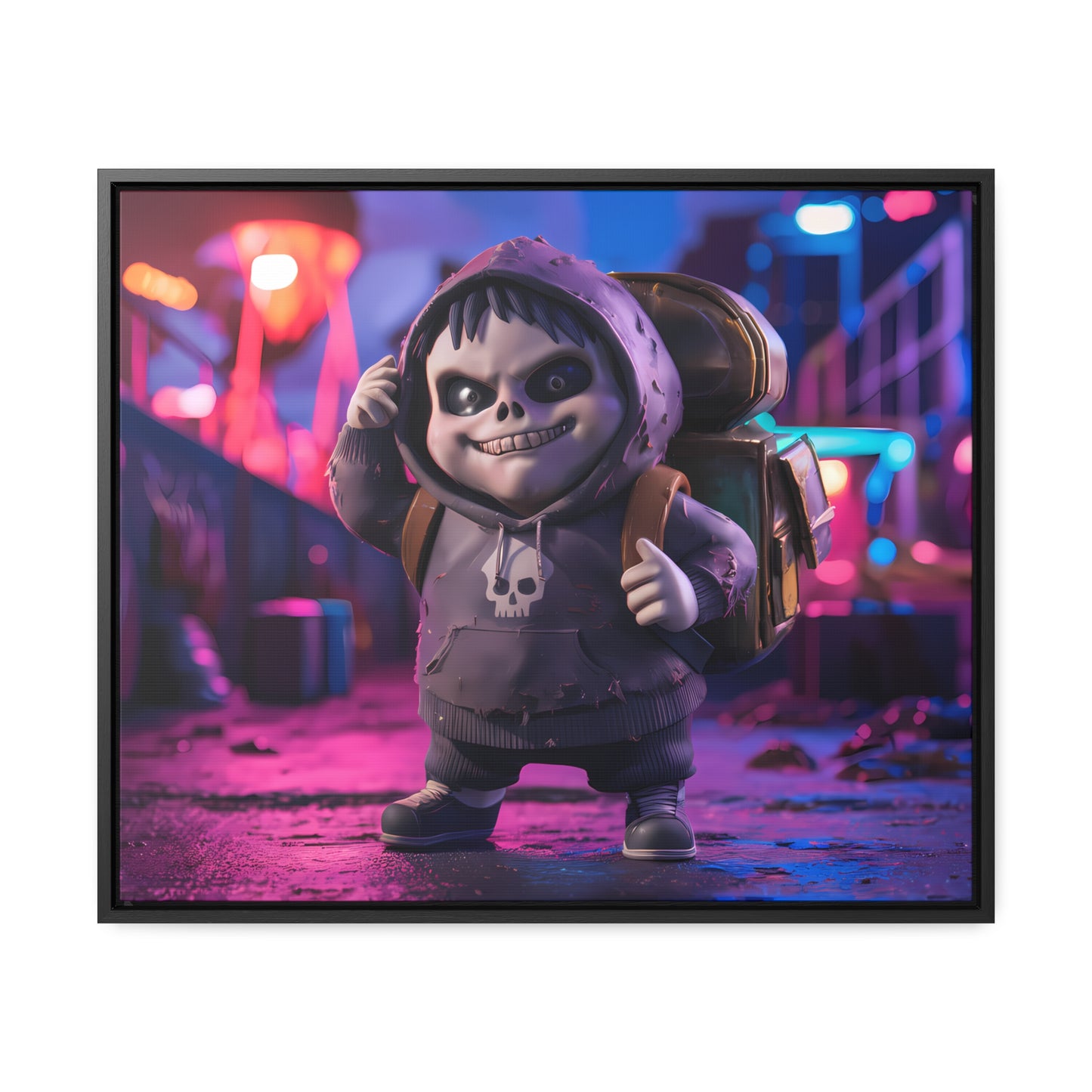Midnight Mischief - Gallery Canvas Wraps, Horizontal Frame