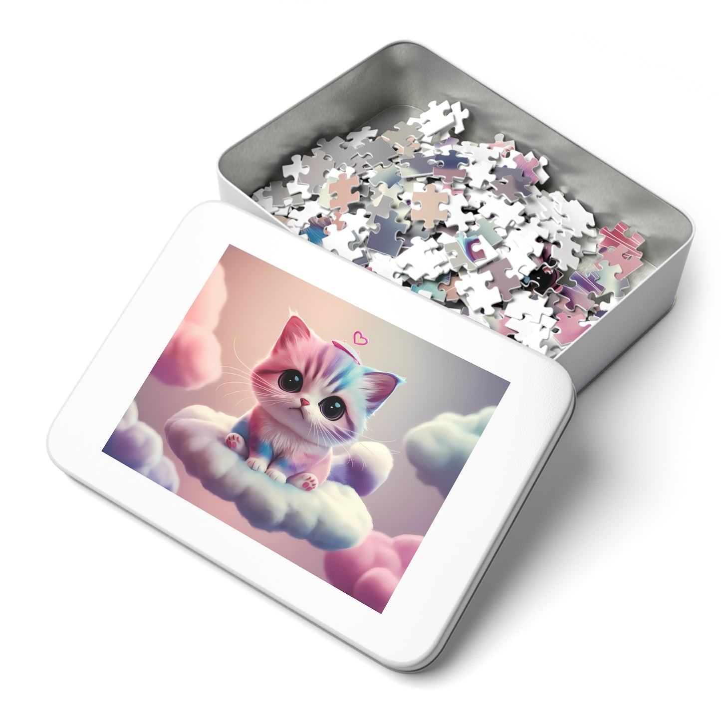 Cloud Kitty Dreams - Jigsaw Puzzle (30, 110, 252, 500,1000-Piece)