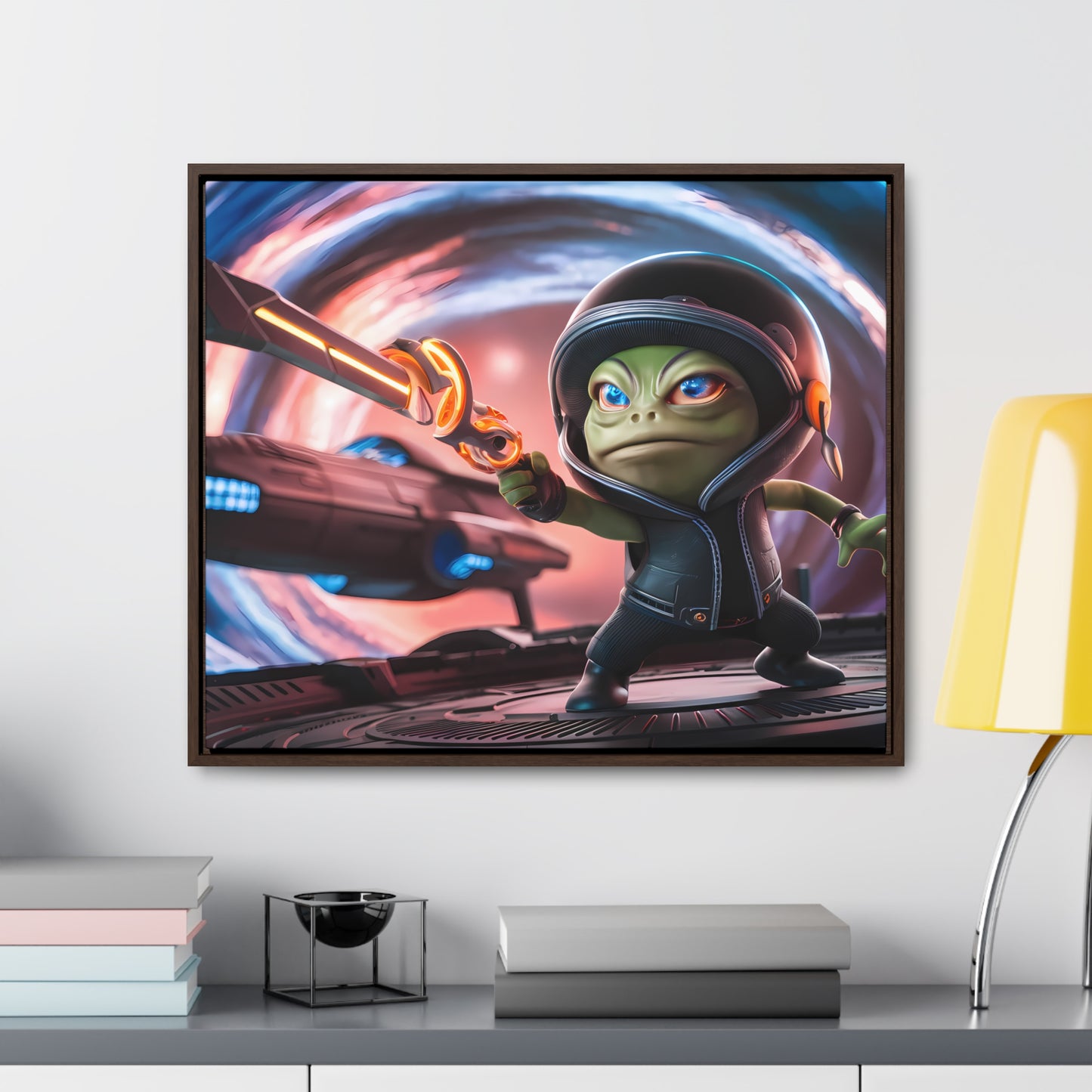 Galactic Guardian: Defender of the Stars - Gallery Canvas Wraps, Horizontal Frame