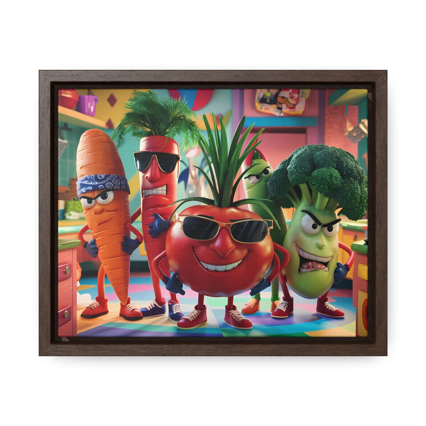 The Veggie Squad's Kitchen Takeover - Gallery Canvas Wraps, Horizontal Frame
