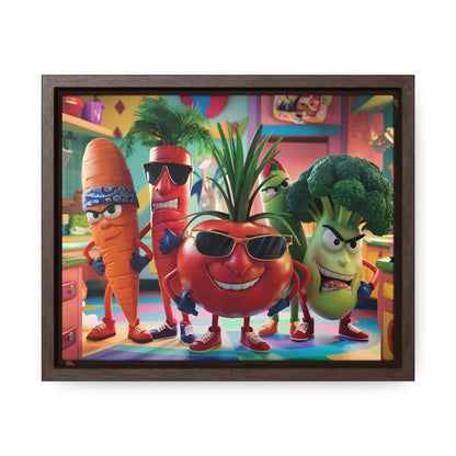 The Veggie Squad's Kitchen Takeover - Gallery Canvas Wraps, Horizontal Frame