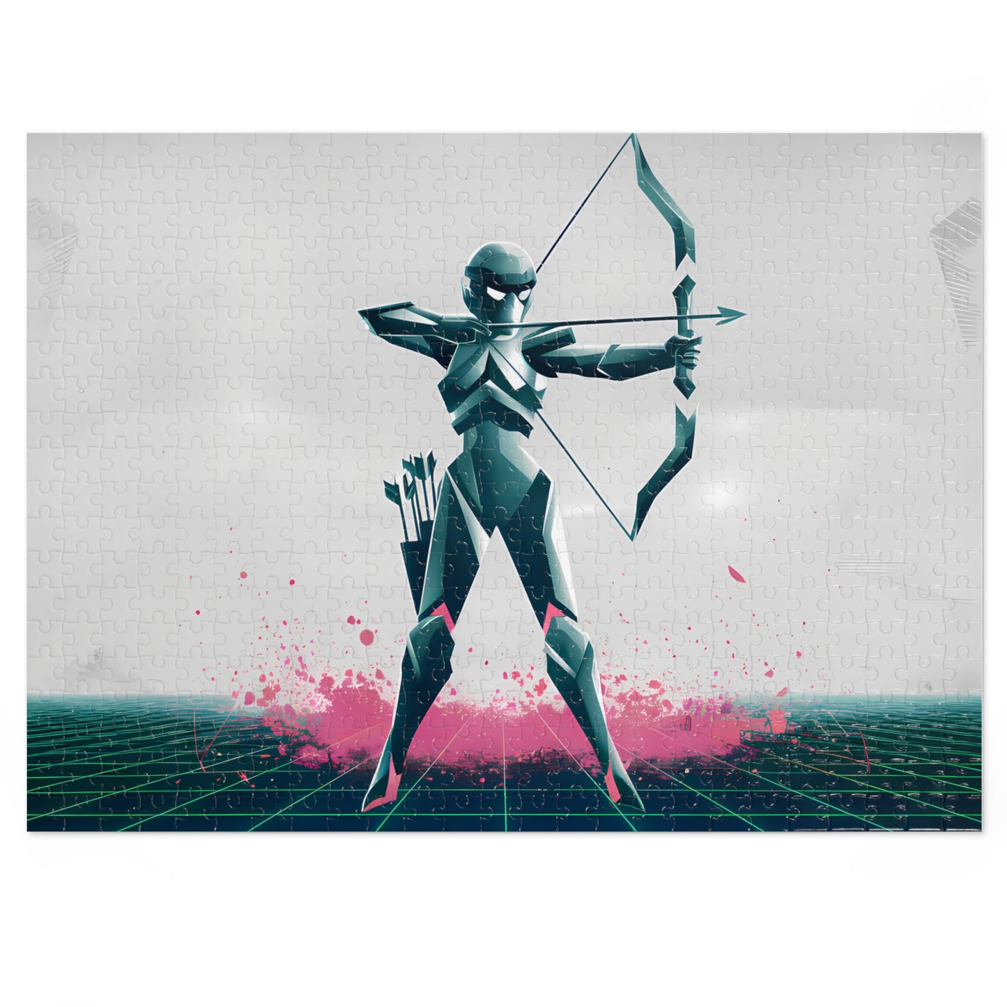 Cyber Archer: Neon Strike - Jigsaw Puzzle (30, 110, 252, 500,1000-Piece)