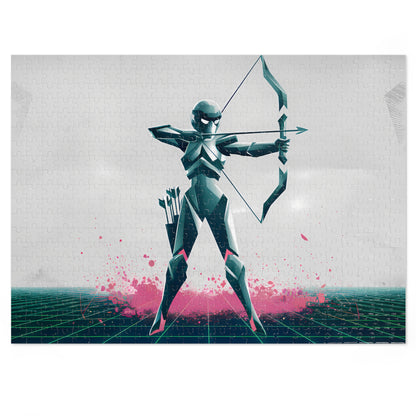 Cyber Archer: Neon Strike - Jigsaw Puzzle (30, 110, 252, 500,1000-Piece)