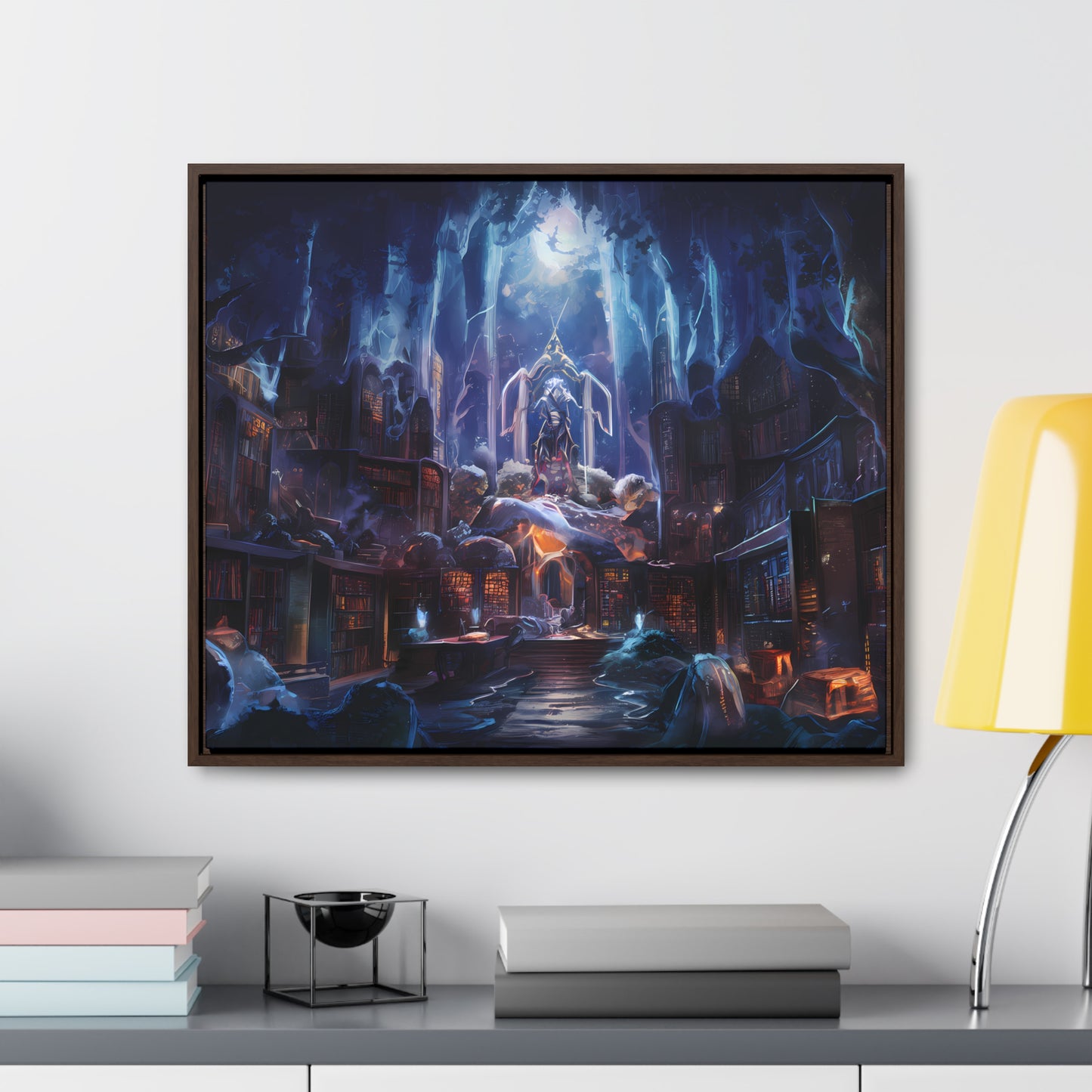 Sanctuary of the Forgotten Tomes - Gallery Canvas Wraps, Horizontal Frame