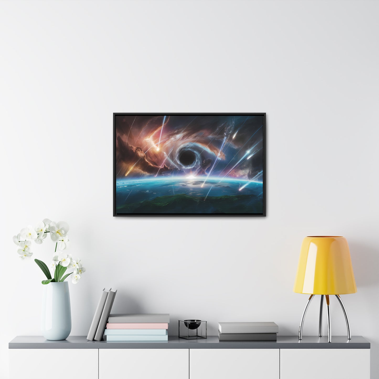"The Eye of the Cosmic Storm" - Gallery Canvas Wraps, Horizontal Frame