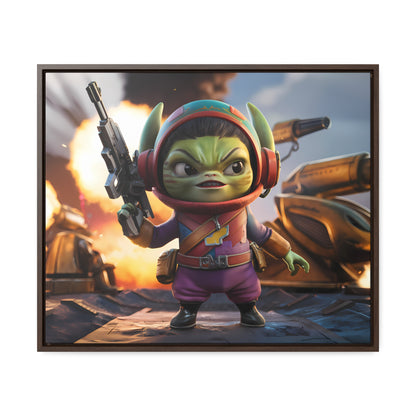 "Galactic Gremlin Commander" - Gallery Canvas Wraps, Horizontal Frame