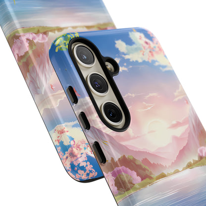 Serene Lake and Mountains - Smartphone Tough Cases