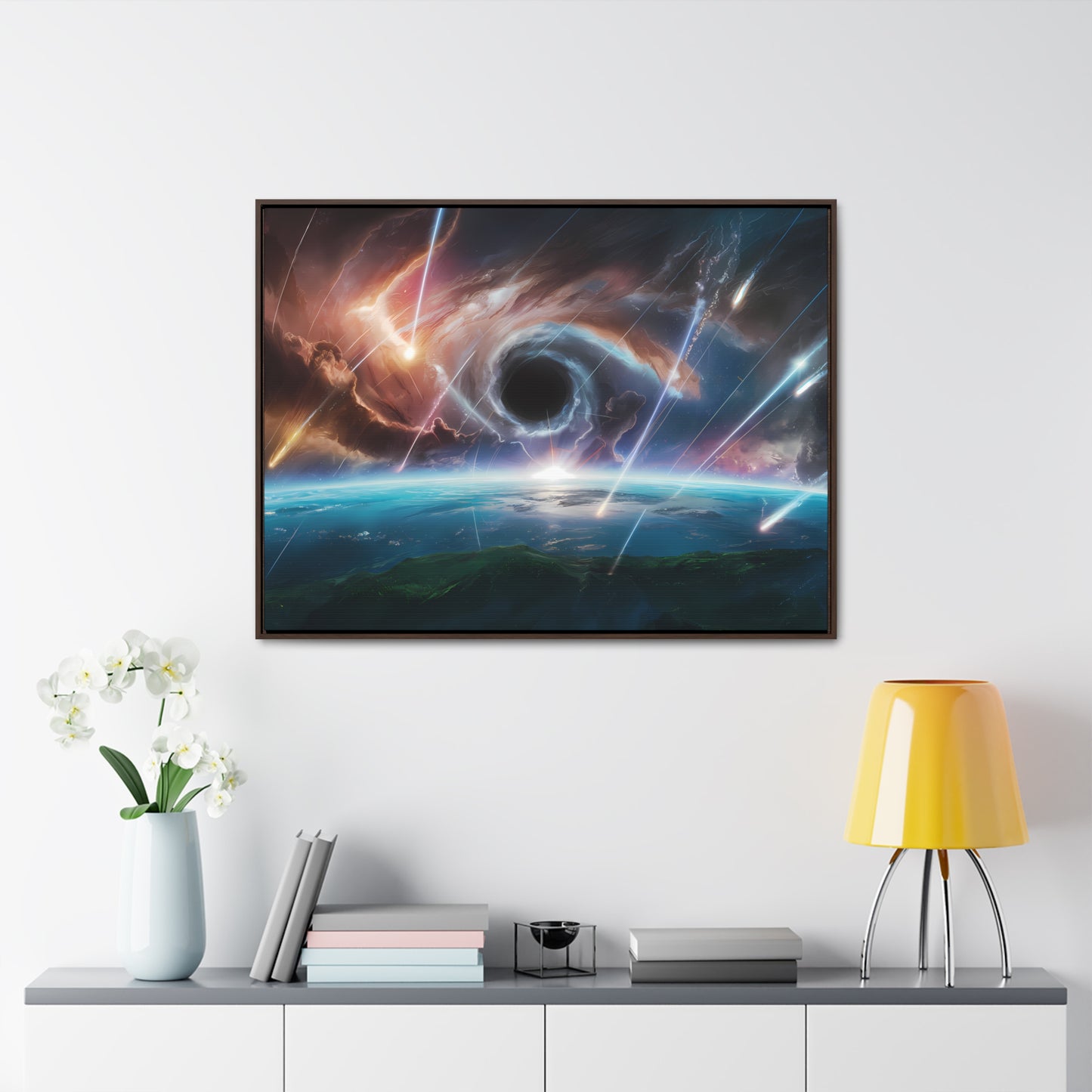 "The Eye of the Cosmic Storm" - Gallery Canvas Wraps, Horizontal Frame