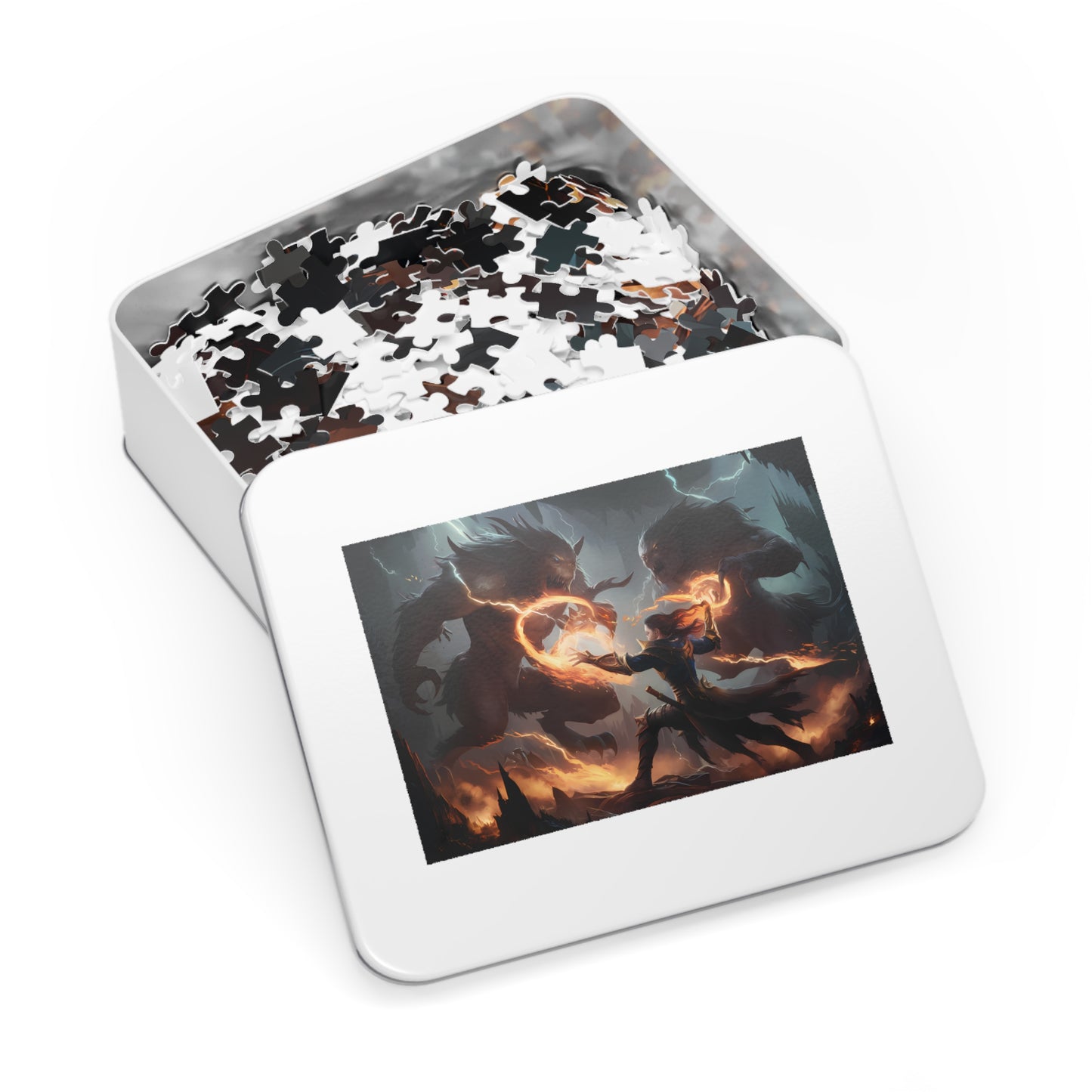 Battle of the Infernal Beasts - Jigsaw Puzzle (30, 110, 252, 500,1000-Piece)