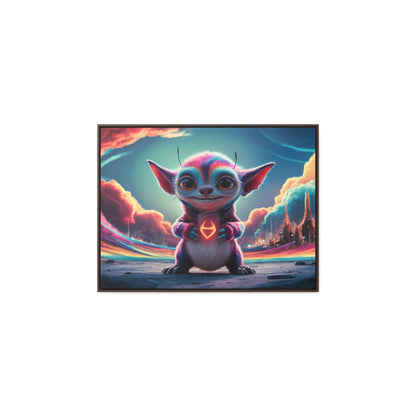 Guardian of the Cosmic Heart - Gallery Canvas Wraps, Horizontal Frame