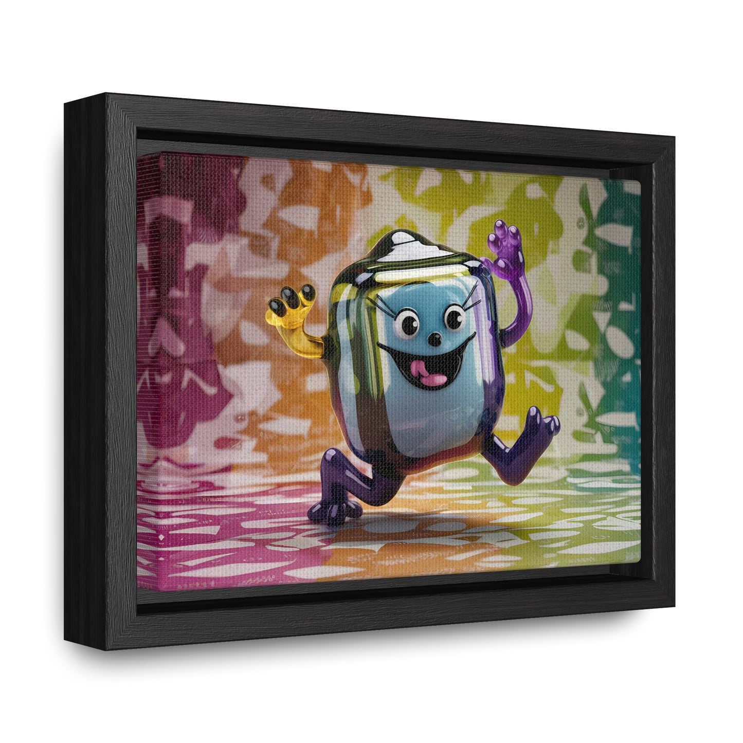 Bubbly Joy in Glass Form - Gallery Canvas Wraps, Horizontal Frame