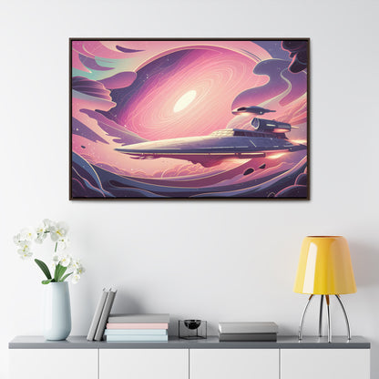 Voyage Through the Cosmic Vortex - Gallery Canvas Wraps, Horizontal Frame