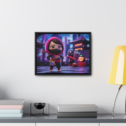 "Midnight Ninja Adventure" - Gallery Canvas Wraps, Horizontal Frame