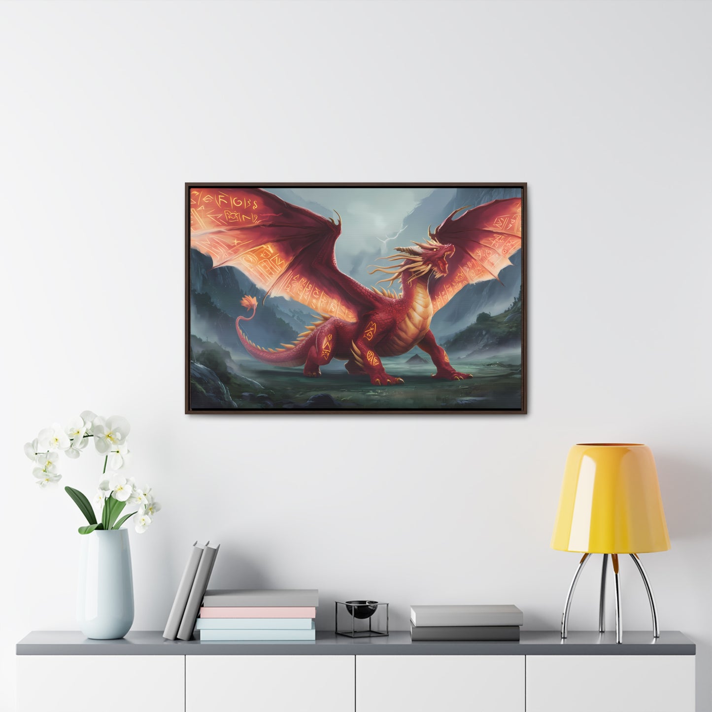 The Inferno Guardian - Gallery Canvas Wraps, Horizontal Frame