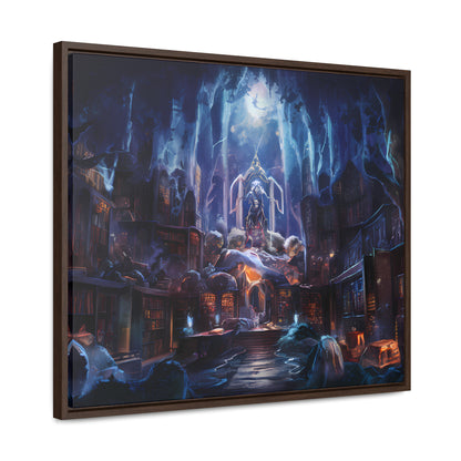 Sanctuary of the Forgotten Tomes - Gallery Canvas Wraps, Horizontal Frame