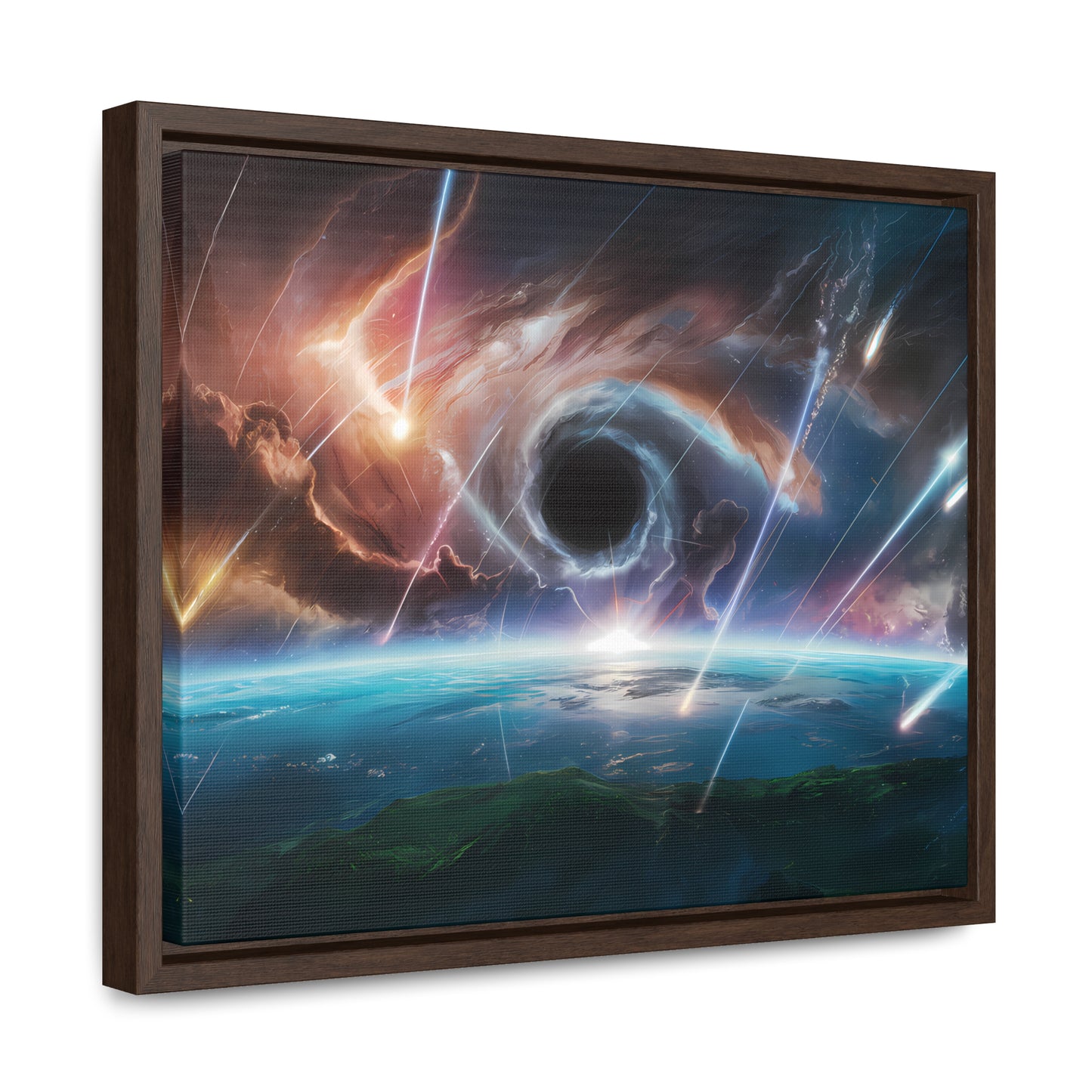 "The Eye of the Cosmic Storm" - Gallery Canvas Wraps, Horizontal Frame