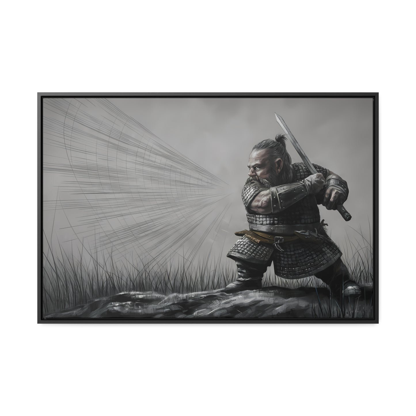 Defender of the Grey Plains - Gallery Canvas Wraps, Horizontal Frame
