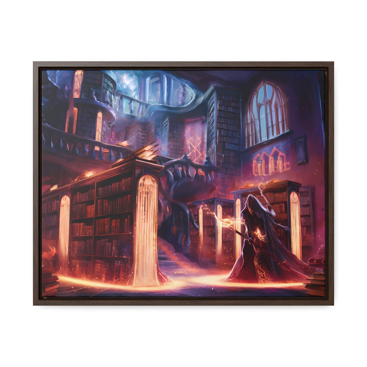 The Arcane Library of Eternal Knowledge - Gallery Canvas Wraps, Horizontal Frame