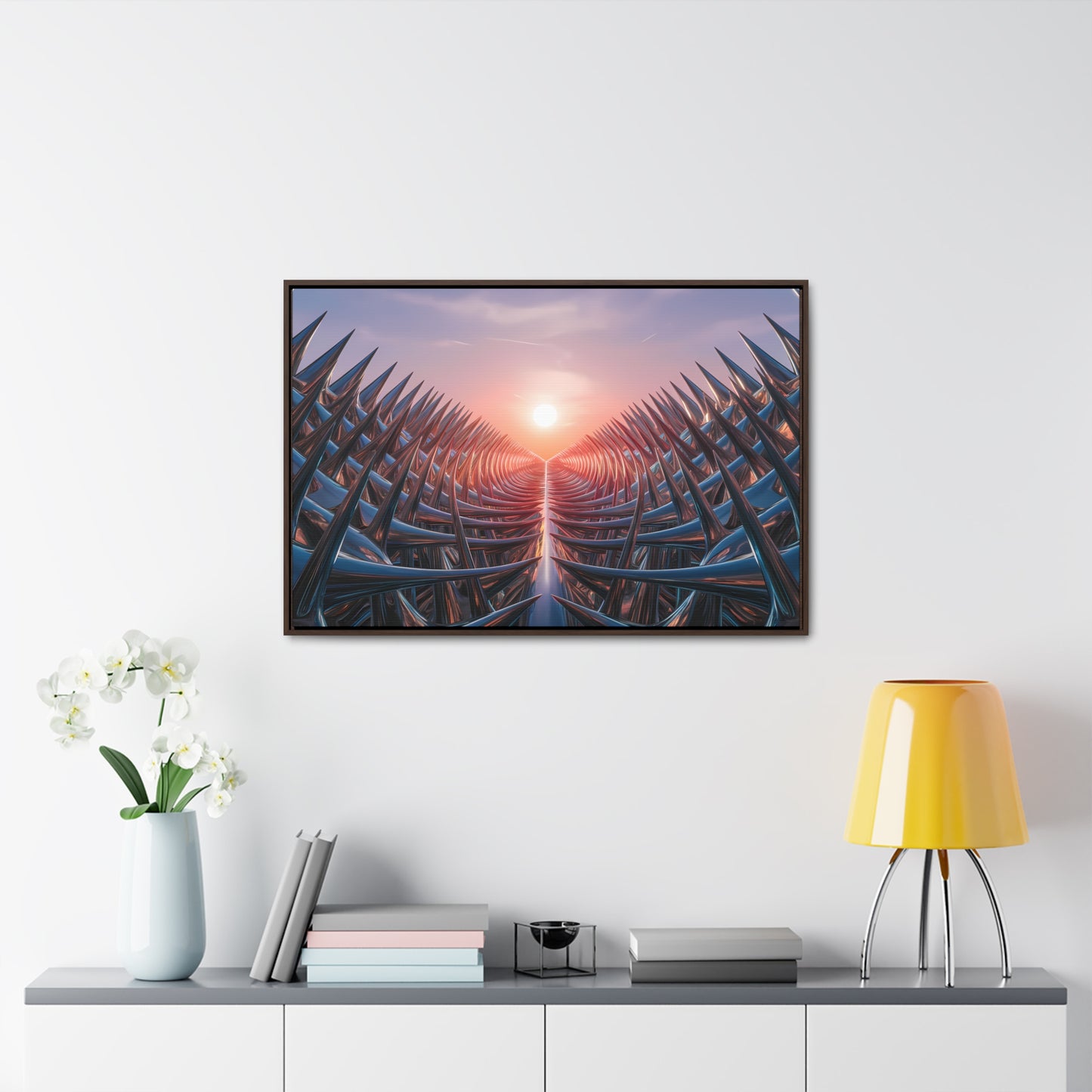 Path of Thorns at Sunrise - Gallery Canvas Wraps, Horizontal Frame