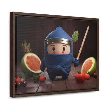 Ninja Fruit Guardian - Gallery Canvas Wraps, Horizontal Frame