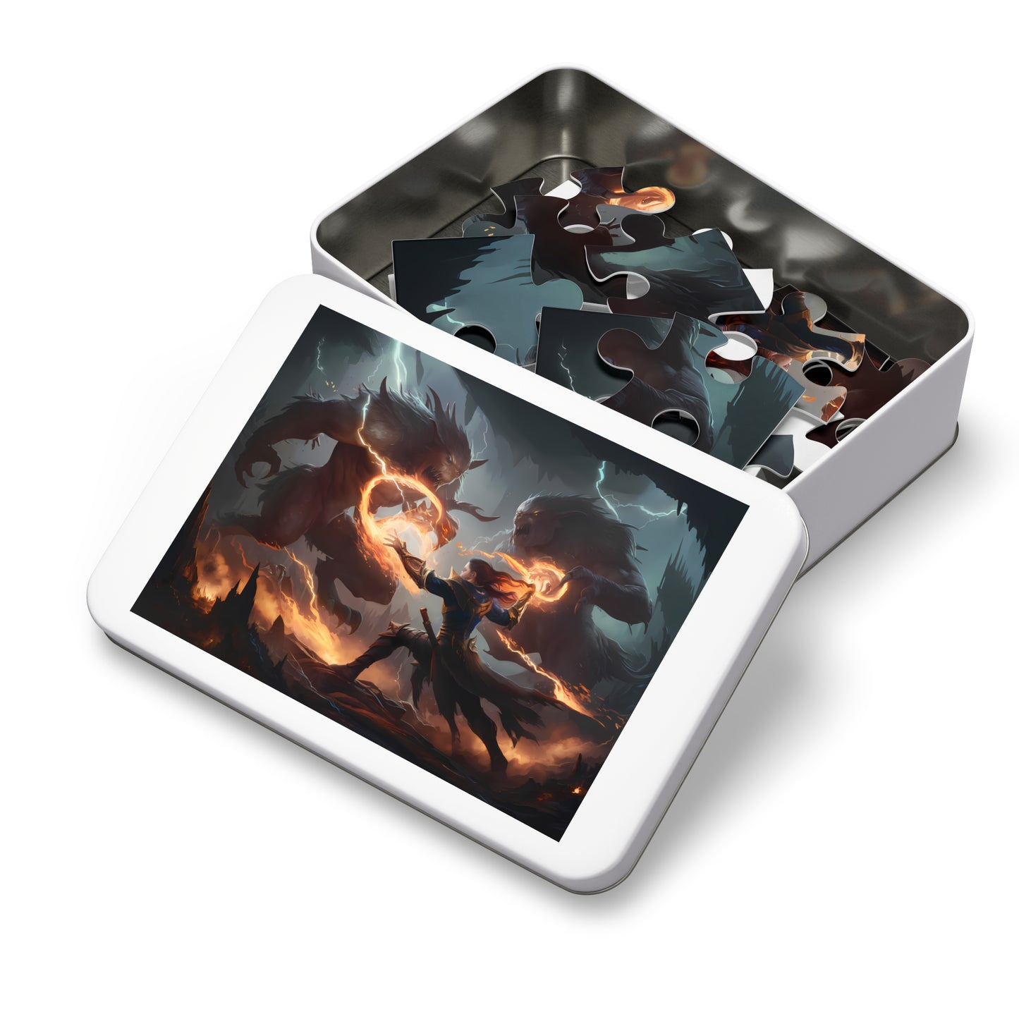 Battle of the Infernal Beasts - Jigsaw Puzzle (30, 110, 252, 500,1000-Piece)