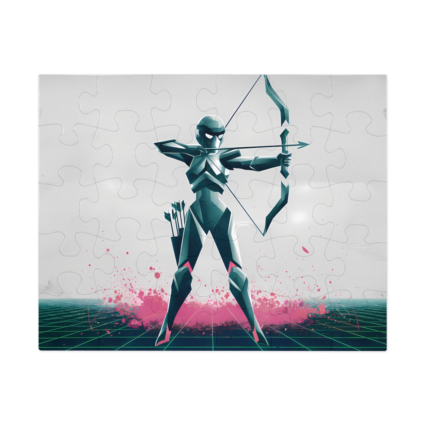 Cyber Archer: Neon Strike - Jigsaw Puzzle (30, 110, 252, 500,1000-Piece)