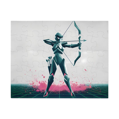 Cyber Archer: Neon Strike - Jigsaw Puzzle (30, 110, 252, 500,1000-Piece)