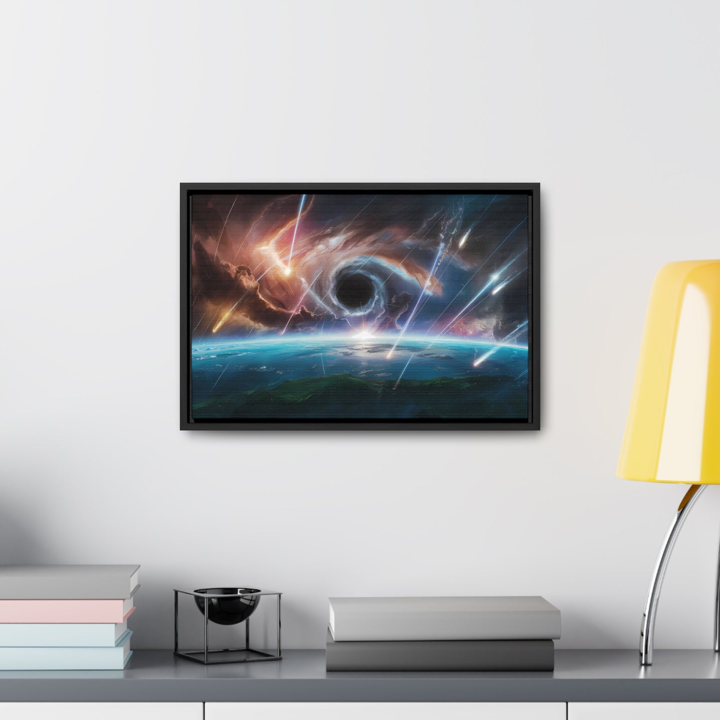 "The Eye of the Cosmic Storm" - Gallery Canvas Wraps, Horizontal Frame